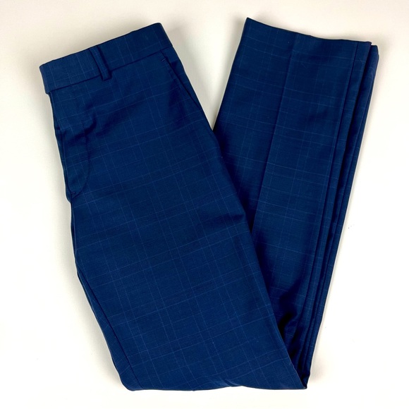 Tommy Hilfiger Other - Tommy Hilfiger Navy Dress Pants w/Light Blue Checkered Pattern 30x32